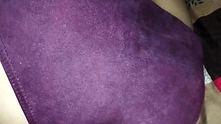 I slid my sister-in-law's panties and tights and rubbed her pussy and ass, wet pussy became