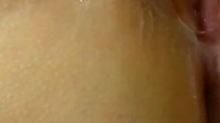 Tonya Sinn Close up Black Cock Big Balls Suck and Creampie