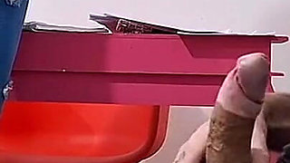 Risky Handjob for Receptionist Who Kept an Eye on My Erection!
