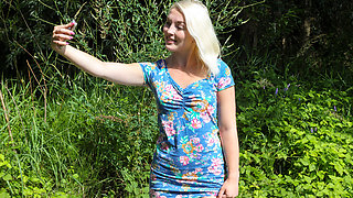 Lovita Fate masturbating and taking selfies in the woods