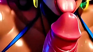 Big Ass Ebony Milfs - Blowjob and Fucking - Animated Porn (ASMR Sounds) (4K AI Generated)