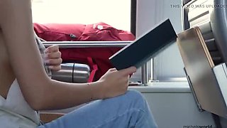 Michel Chloe Public Nude: Sweet Girl Flashing Puffy Nipples & Pussy Outdoor BDSM