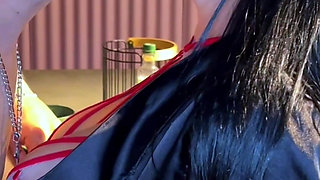 Busty Latina Amanda Rabbit Eats Eggs and Sausage for Breakfast with Brian Evansx