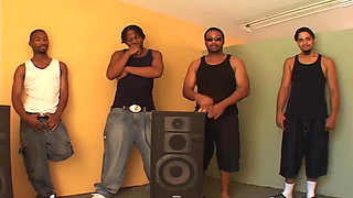 Blonde teen slut invites all black cocks in town to fuck her butt