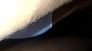 The Lady's Two Big Cocks and the White Panty Are Looking Beautiful and Rubbing Their Hands