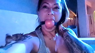 Czech Girl Fitting Panties in Lingerie Store