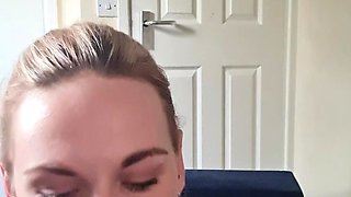 Amateur blondie solo anal masturbation