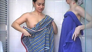 The Lesbians Shower & Shave - Each Other!