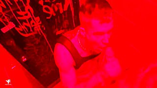 The Clubs Security Guard Helped Me Get In, But I Had To Give Myself To Him In The Toilet - A Hard Ass Fucking