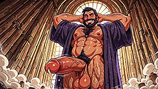 Middle-aged Men Chilling with Cocks Out