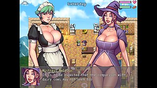 Busty maid, stepmom, futa game