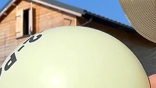 Huge Balloon and Huge Boobs and Huge Boom Many of You Likes This Both Video 12:01 Minutes