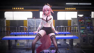 mmd Office Lady Uniform Pencil Skirt Lace Thong Secretary