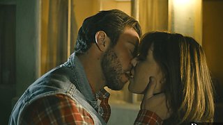 Seth Gamble and Gabbie Carter in outdoor action