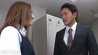 Hot Secretary of a Japan Corporation Is Fucked by Her Boss