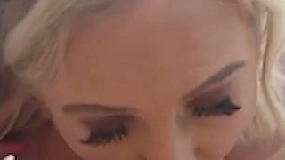 Blonde BBW Ashlyn Sparks Bows and Blows Dick by the Pool