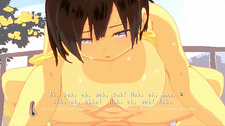 Hentai Game - Summer - Big Tits Hentai Woman Riding Hard