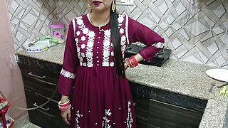 Indian desi bhabhi fucked hard by her devar in Kitchen hindi