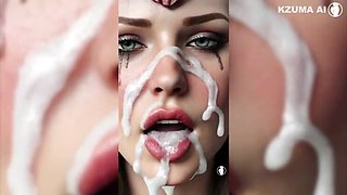 Scarlet Witch AI Porn: Huge Boobs & Round Ass 3D Sex