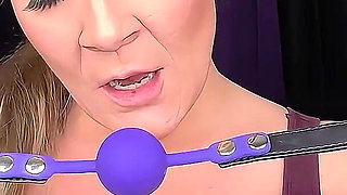 Up Close & Personal with Miss Whitney Morgan's Ballgagged Mouth