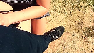 Flashing Sevilla! Public Masturbation and Blowjob - Amateur