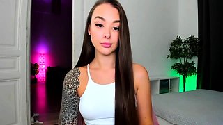 Small tits petite long hair teen booty ass and pussy tease