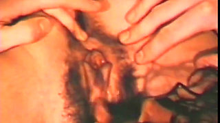 American Vintage Threesome for Two Sluts Having a 69 Position and a Big Hard Cock