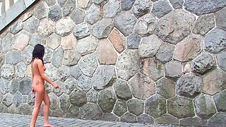 Big boobs amateur teen outdoor public fuck