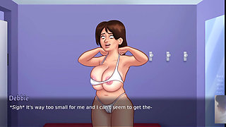 MILF STEP-MOM WAS SURPRISED! I FUCK HER IN SWIMSUIT! SUMMER TIME SAGA