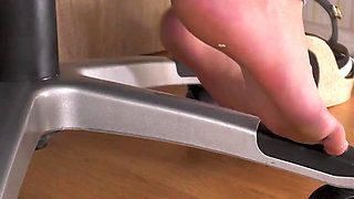 Peeking At Hot Secretary Teasing Sexy Feet In High Heels Underdesk