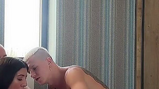 My Boyfriend Fucks Me Doggy Style While He Gets Fucked in the Ass - Bisexual Threesome DP
