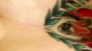 Tattooed lesbians play find the g-spot with their fingers