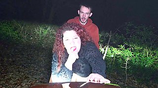 Sex in forest, shaking orgasm, orgasm