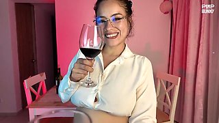 Susan Claric Secretary Fucks Her Bootie With A Dildo