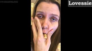 Real Avocado Dominates Obedient Long-Haired MILF Lovessie in BDSM