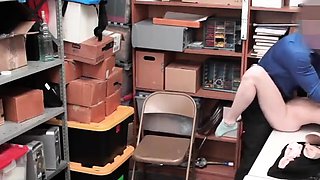 Busty teenager dame gets unwrapped and searched by guards