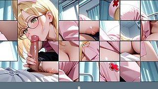 Insatiable Nurse - Anime porn Puzzle Game - Manga porn Sumptuous Nurse Ep two