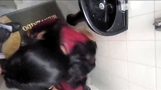 Astrid Cute College Cutie Gets Creampied in Public Bathroom Fuck