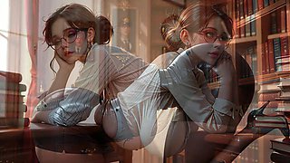 Milf Librarian Passed Around By Guards AI