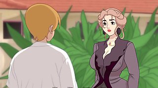 Big ass milf, cheating wife hentai, cock rubbing pussy