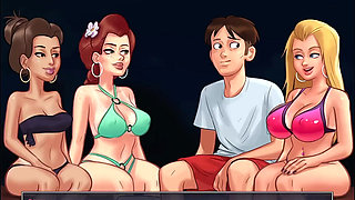 I fuck my girlfriend's best friend while she watches on Facetime and more in Summertime Saga