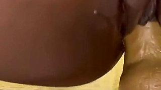 Riding Mounted Dildo Bouncing My Huge Booty Intense Squirting Orgasms