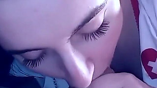 Nurse Gives Experimental Cock Injection Then Swallows His Cum