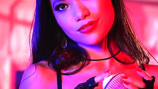 Petite sexy Vietnamese babe strips nude