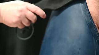 Restricting My New Sub to the Bench Before Giving Him a Paddling