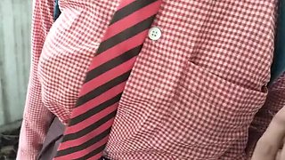 Desi Village School Girl Hot Sex Video with Big Natural Tits and Doggy Style