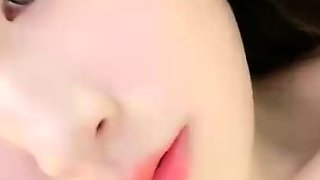 Close up on teen pussy as she pumps it