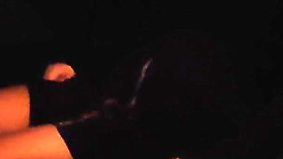 Public Sex at Night: Triple Action with Teacher, Finishes Cum in Mouth! - Misscreamy