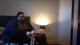 SSBBW gets changed after the shower