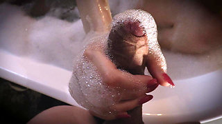 I Watched Her Take a Bath and Then She Sucked My Cock and I Cum in Her Mouth